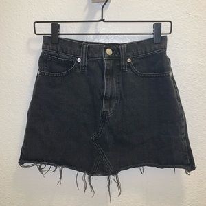 SOLD Madewell Black Denim Skirt